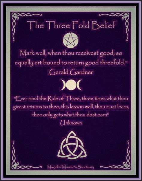 Threefold law of magic